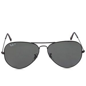 Ray bans black polarized aviators